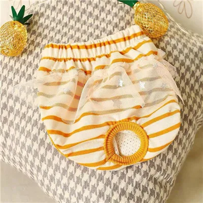 style1-yellow 5 цветов, штаны для собак/кошек, XS-L шорты для собак, физиологические штаны для маленьких собак, моющиеся женские гигиенические шорты, трусики с буквами для Dogs5 - Цвет: style1-yellow