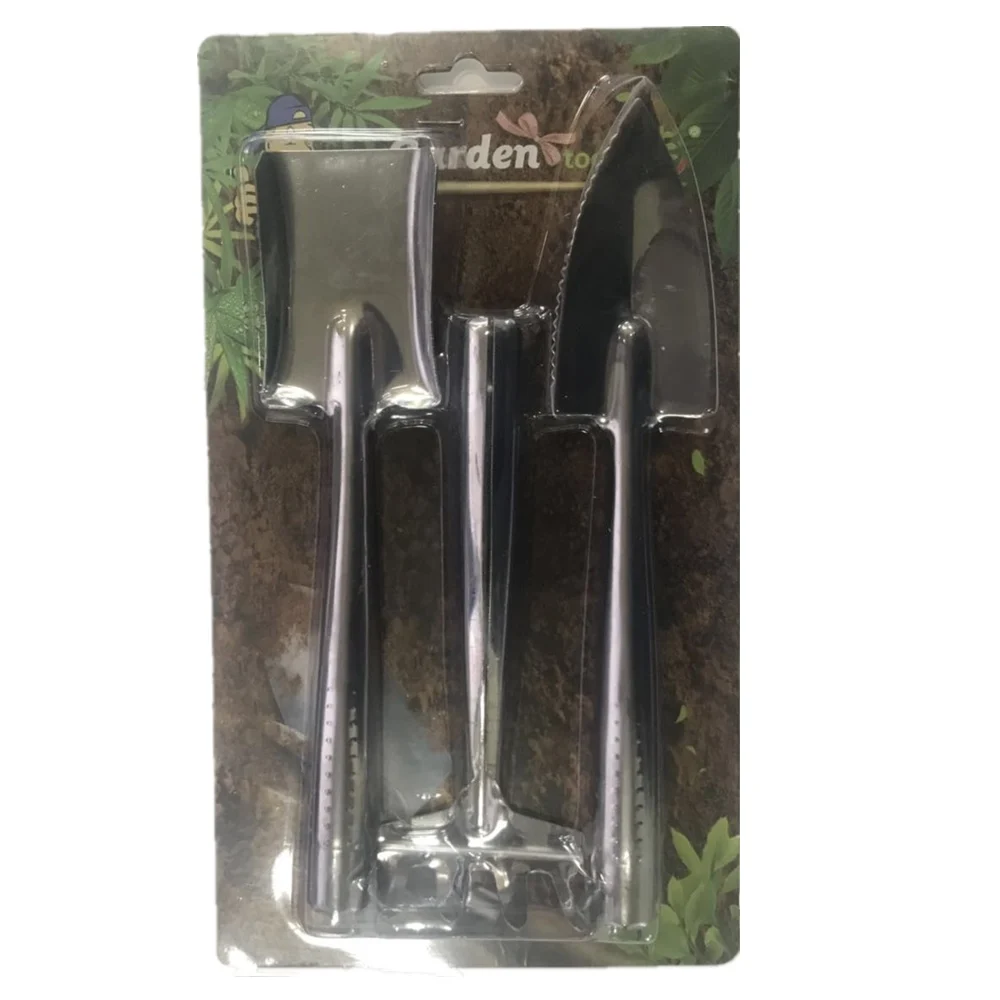 3 шт. Прочный портативный лопата из нержавеющей стали грабли Лопата садовые