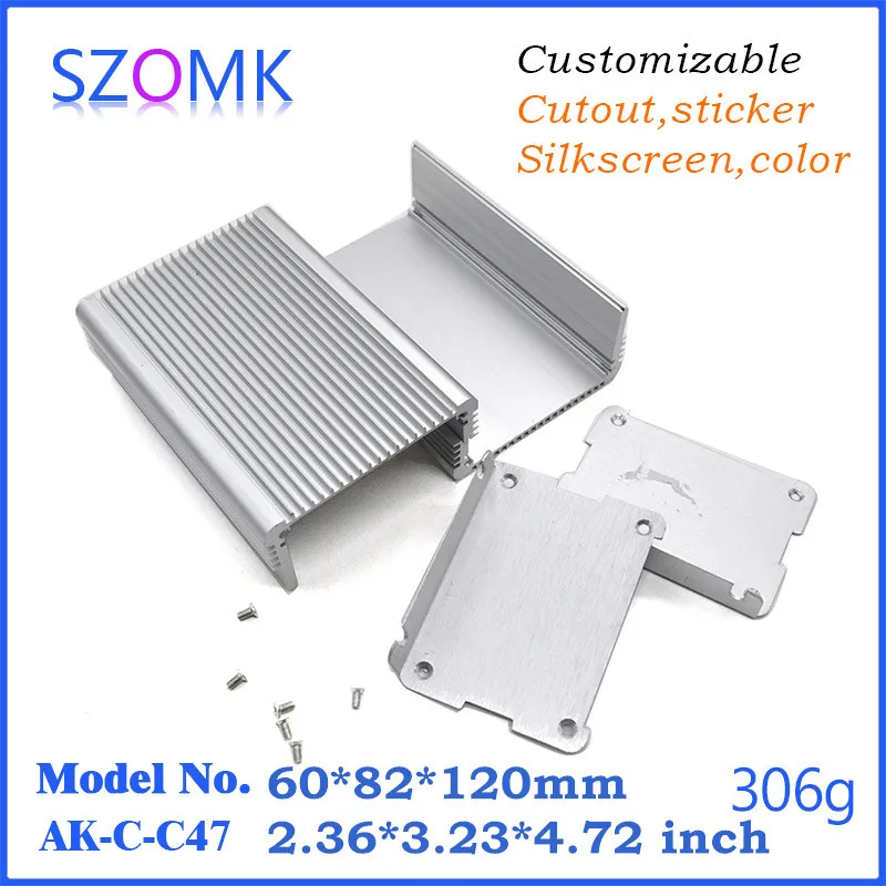1 шт. алюминиевый корпус szomk для усилителя 60*82*120 мм|enclosure electric|enclosure kitenclosure mesh |