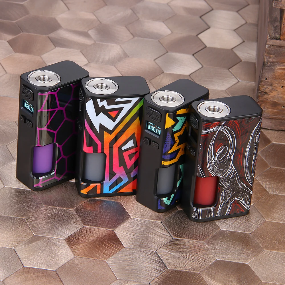 Wismec роскошная поверхность 80 Вт коробка мод с 6 5 мл бутылкой подходит для