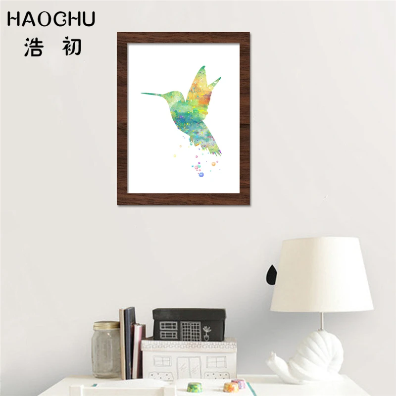 Скандинавская Минималистичная Настенная роспись HAOCHU красивые Летающие птицы