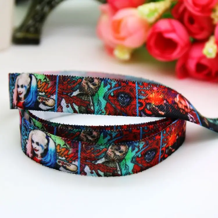 

5/8'' Free shipping Fold Elastic printed headband headwear hairband diy decoration wholesale OEM H5499