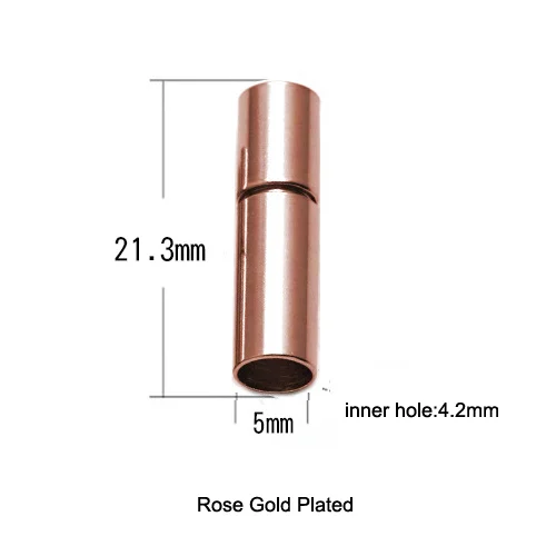 Штыковые застежки из нержавеющей стали с отверстием 4 2 мм для кожаных шнурков