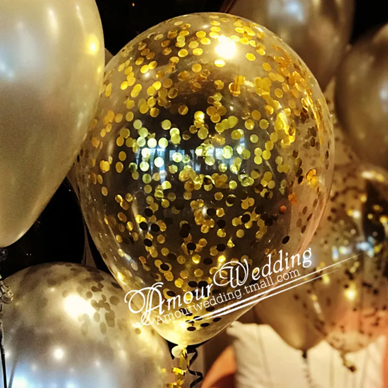 12 шт. прозрачные латексные шары с конфетти дюймов|balloon 12|balloon balloonballoon transparent |