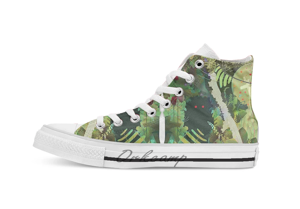 Монстр джунглей! Новый дизайн Повседневная парусиновая обувь на заказ Прямая