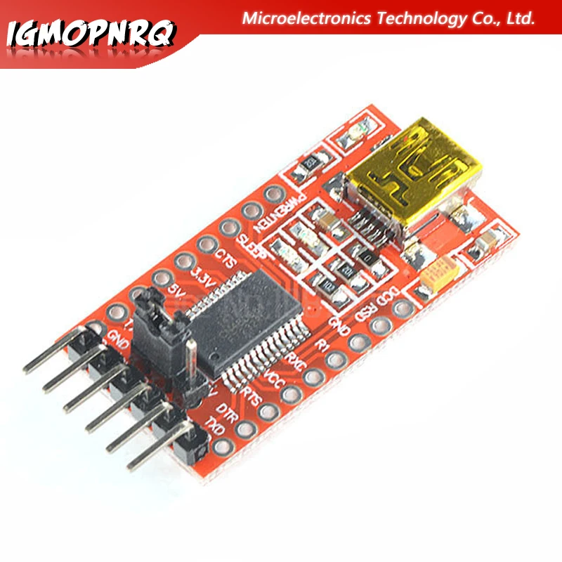 Последовательный модуль адаптера FT232RL USB в TTL 1 шт. порт 3 В 5 Новинка|Интегральные