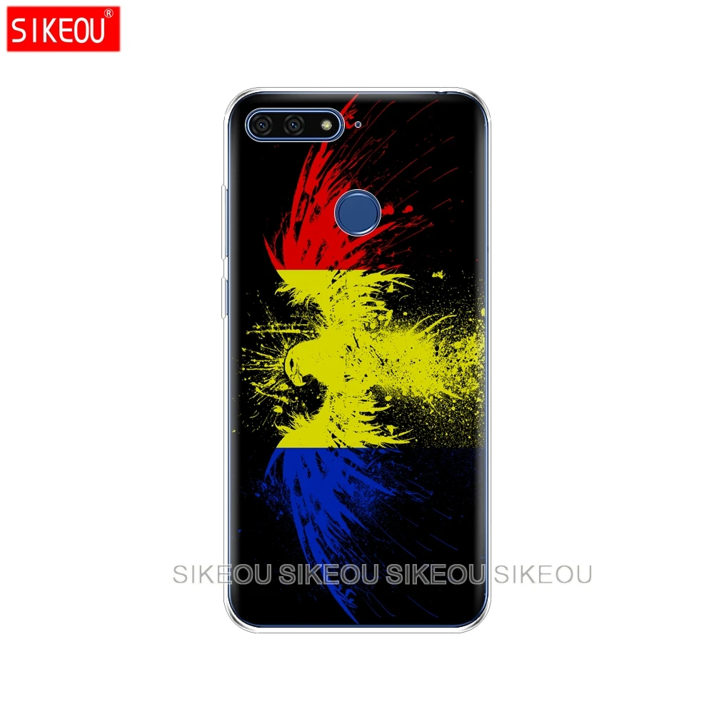 Силиконовый чехол для телефона Huawei Honor 7A PRO 7C Y5 Y6 Y7 Y9 2017 2018 Prime флаг Германии Италии
