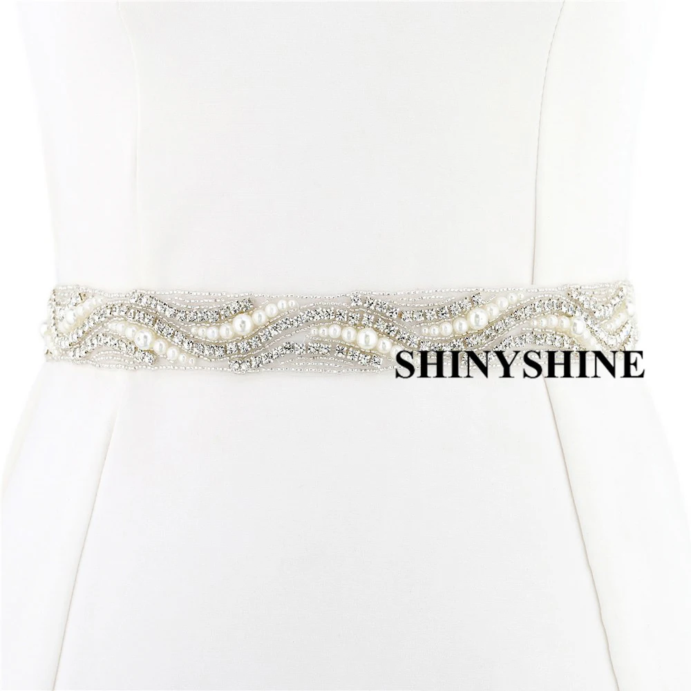 ShinyShine, серебро, розовое золото, rhienstone, декоративная аппликация, кристалл, свадебная аппликация, свадебный пояс-лента, платья, ремесла RA011T