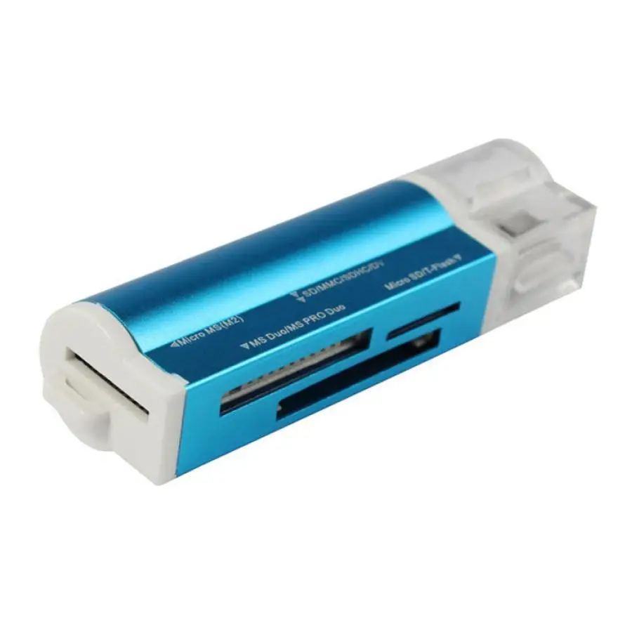 Высокое качество кард ридер для Micro SD SDHC TF M2 MMC MS PRO DUO все в 1 USB 2 0 мульти адаптер l0809