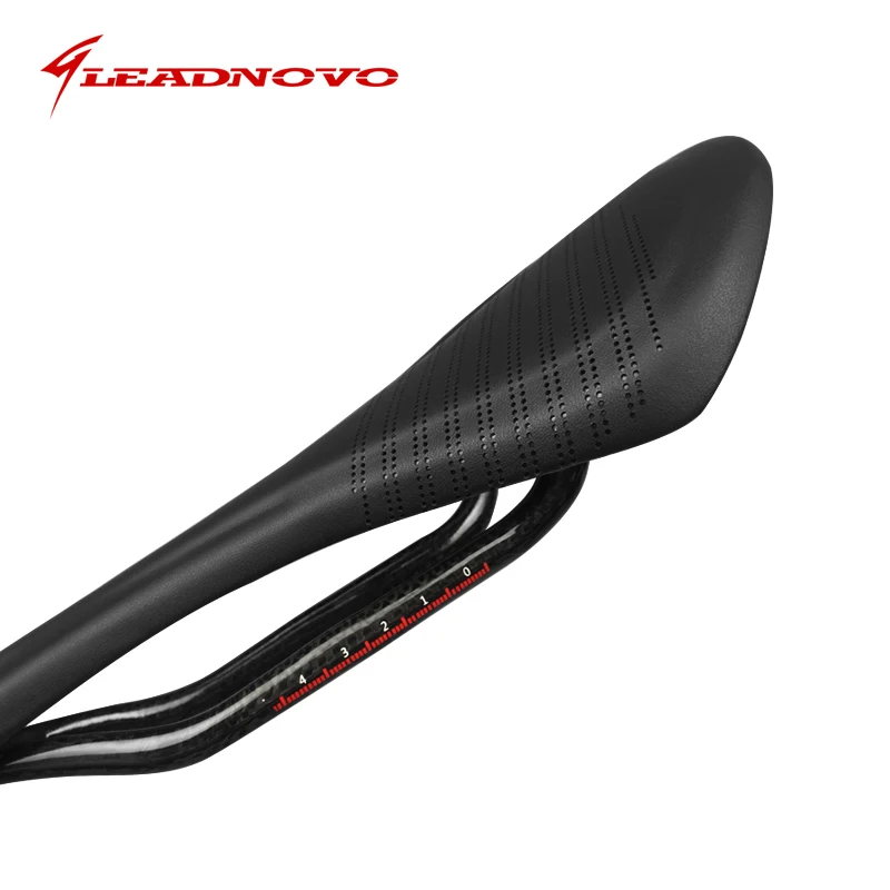 Leadnovo кожа + carbono седло крест зерна полный углеродного волокна велосипед Подушка