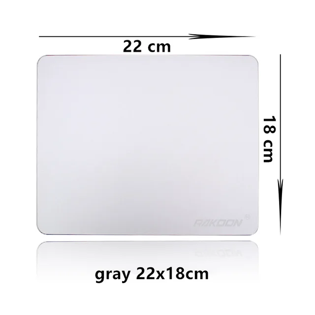 grey18x22cm Игровой коврик для мыши из алюминиевого сплава с нескользящей резиновой подошвой креативный Металлический Коврик для мыши для ноутбука, компьютера, офиса - Цвет: grey18x22cm