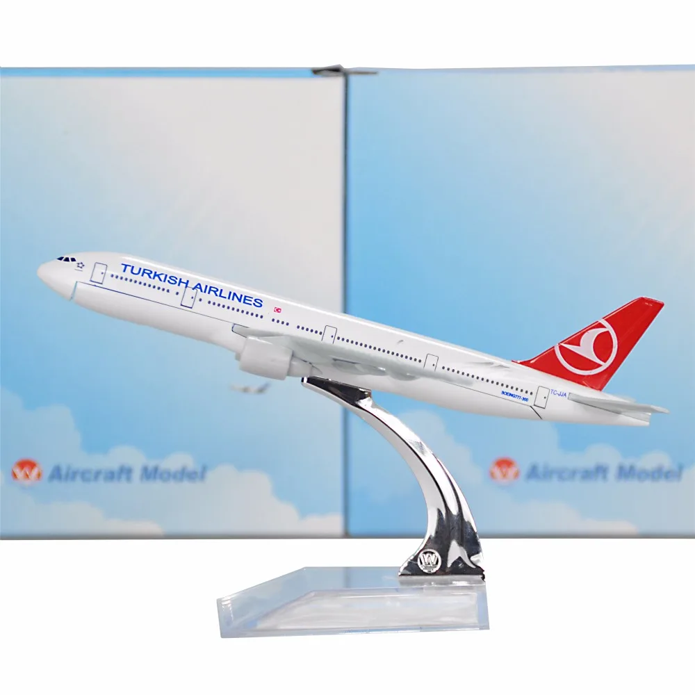 Модели летательных аппаратов Turkish Airline Boeing 777 16 см металлические подарок на день