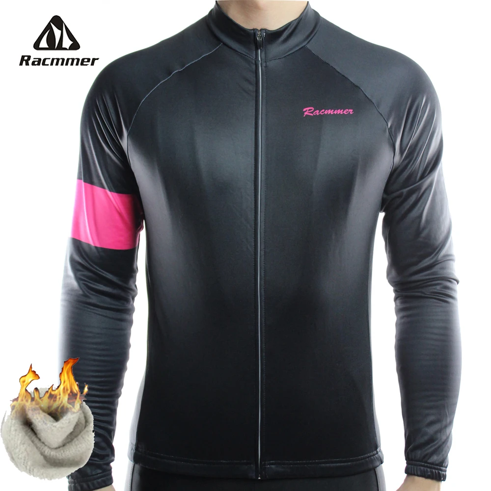 Racmmer теплый Pro зимний термальный флисовый Джерси для велоспорта Ropa Ciclismo Mtb с длинным рукавом мужская велосипедная Одежда Майо# ZR-23