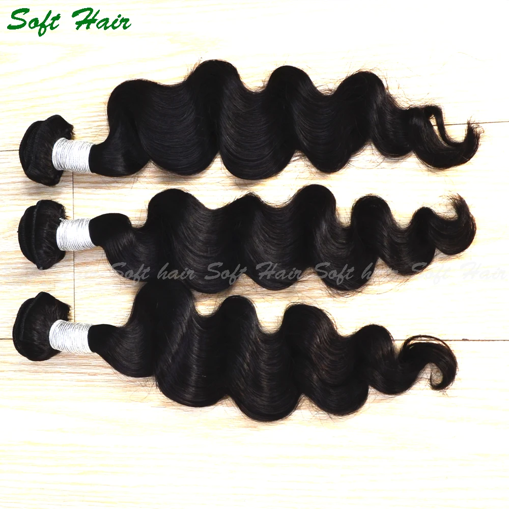 Бразильский Девственные Волосы Свободная Волна 3 Пучки 8А Необработанные Волос