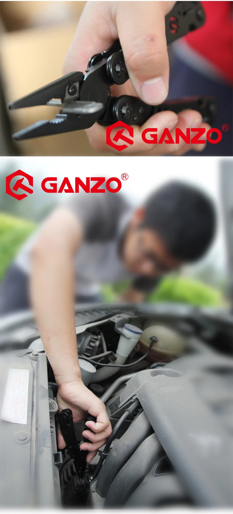 Ganzo G302 G302B G302-B многофункциональные плоскогубцы 26 инструментов в одной ручке Набор отверток портативный складной нож плоскогубцы из нержавеющей стали