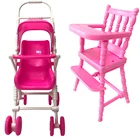 Мини-кукольная мебель NK, 2 шт.компл., обеденный стол, стул для детского сада, тележка для куклы Барби, Келли 1:12, аксессуары для кукол, игрушки для рукоделия 7X