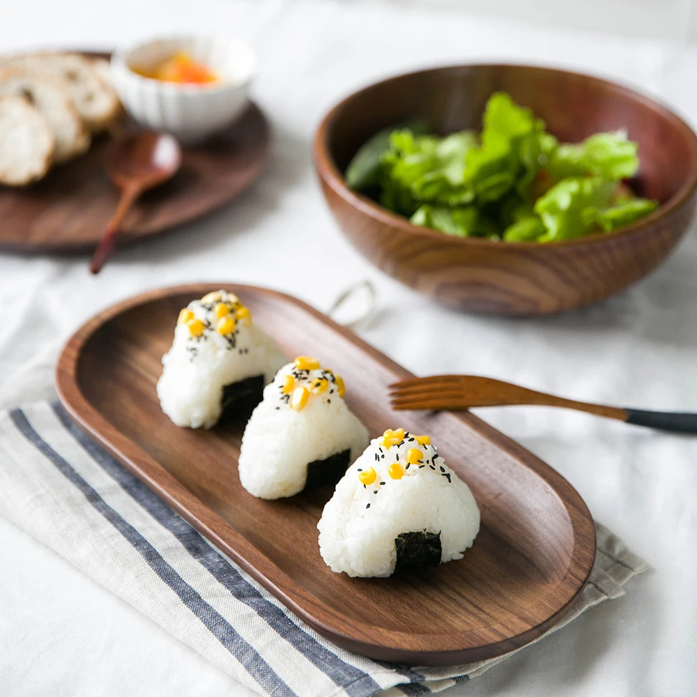 Кухонная посуда деревянный поддон поднос декоративный Сервировочная тарелка