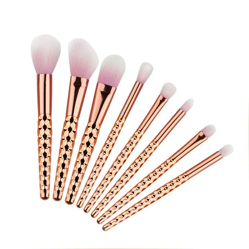 8pcs Pro honeycomd разноцветная ручка набор кистей для макияжа 12/15 шт. Алмазная пудра для макияжа, Красота кистей для макияжа Наборы - Handle Color: 8pcs