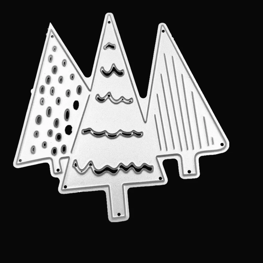 (8 2x8 1) см Merry Рождество дерево металлический трафарет для DIY Скрапбукинг