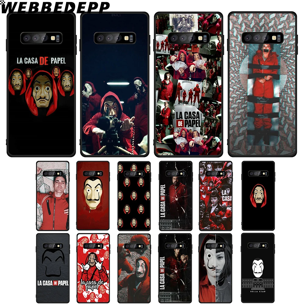 WEBBEDEPP La Casa De Papel мягкий чехол из ТПУ для Samsung Galaxy Note8 9 A10 A20 A40 A50 A60 A70 M10 M20 M30|Бамперы| |