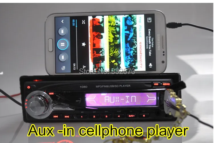 Съемная передняя панель автомобиля радио плеер MP3 FM Радио USB 1 Din Противоугонная 12V