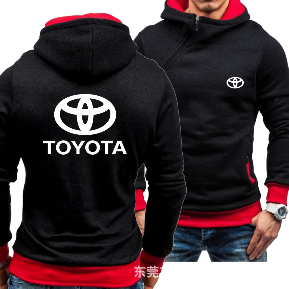 Тойота толстовки с капюшоном куртка Зимний пуловер мужские утолщенные косой