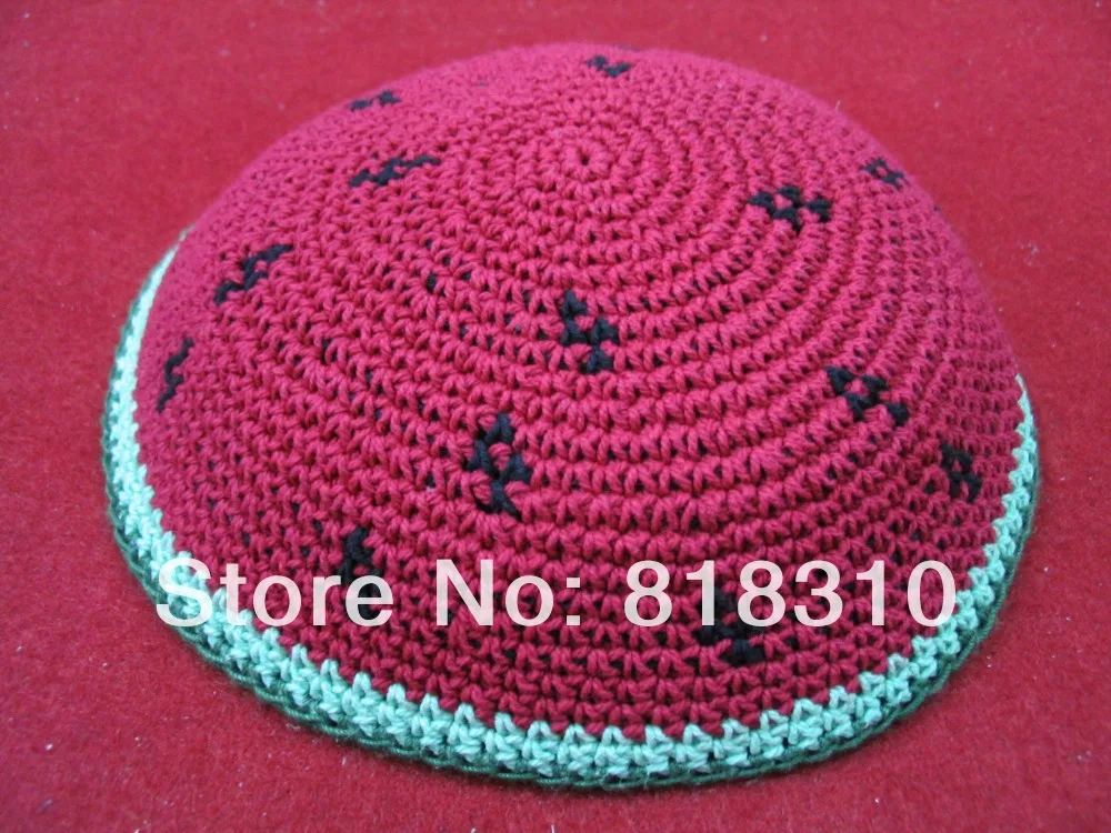 DMC трикотажная пряжа ручной работы KIPPAH KIPPOT 16/17 см|knit yarmulke|handmade knitkippah yarmulke |