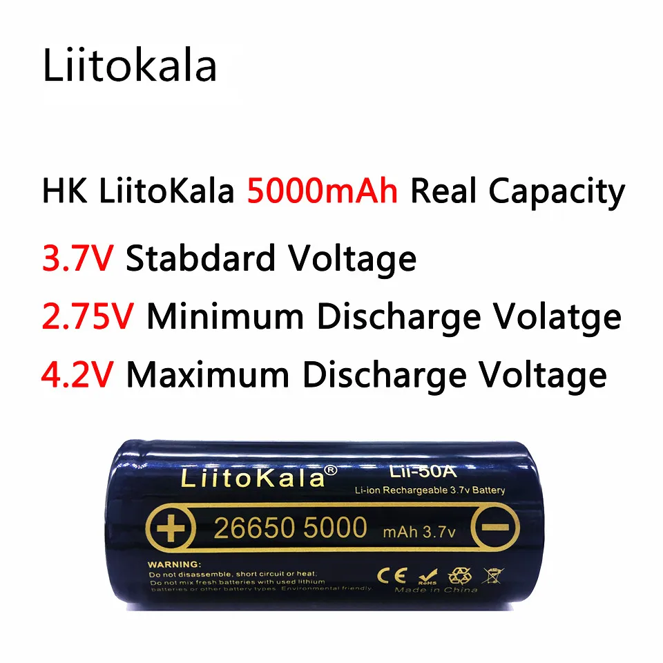 Оригинальная батарея icr1865030b liitokala 3 шт. 18650 мАч 7 В li ion|bateria 18650|li-ion 18650l v |