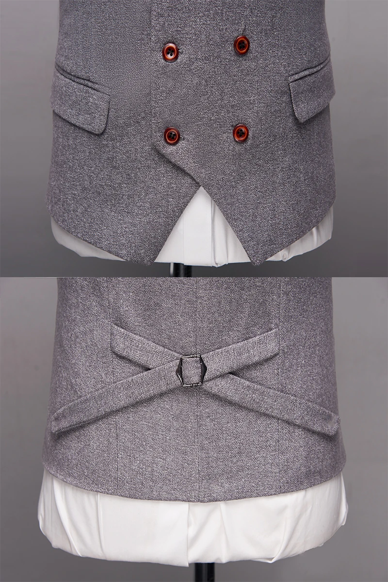Серые черные костюмы для мужчин люксовый бренд Slim Fit Мужские костюмы высокое качество 3 шт костюм жениха Свадебная куртка брюки жилет