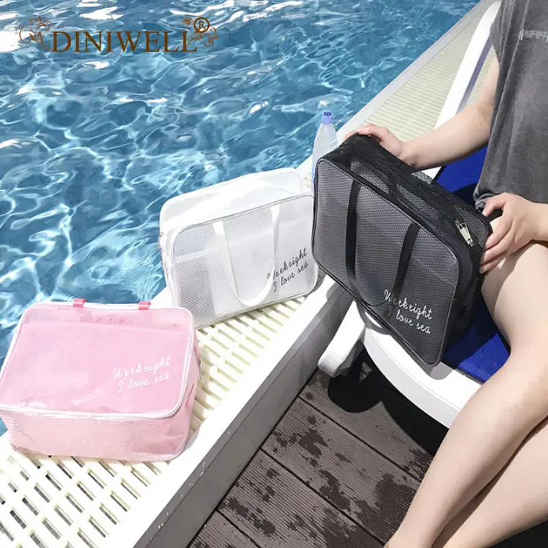 Сумка для плавания DINIWELL водонепроницаемая с отделением влажного и сухого