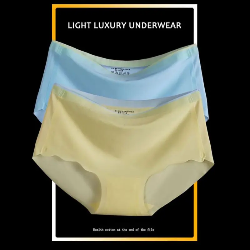 Летние сексуальные трусы женские бесшовные треугольные для девушек прохладные