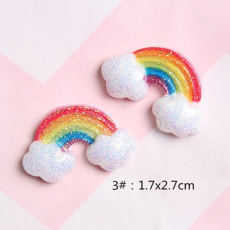 20 шт. блеск мультфильм Единорог смолы DIY украшения декоративные принадлежности украшение для скрапбукинга плоский ремесла материалы