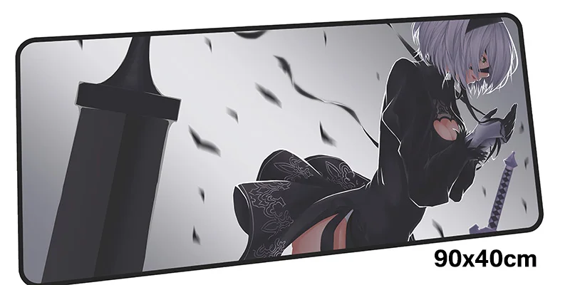 Nier automata коврик для мыши computador gamer mause коврик 900x400X2 мм Большой восхитительный Коврик Для Мыши Эргономичный гаджет офисный стол коврики