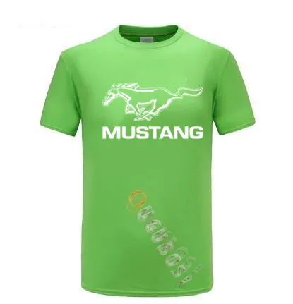 Футболка Мужская/женская с коротким рукавом модная тенниска FORD mustang однотонная
