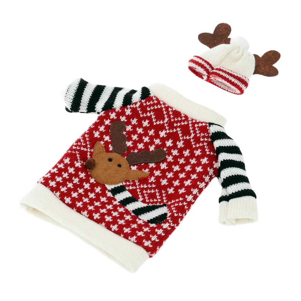 Рождественская крышка для бутылки с красным вином 2019 отель столовая Рождеством