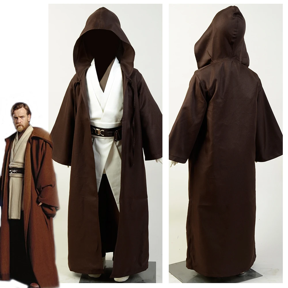 И принтом звездочки для детей костюмированной вечеринки Wars Jedi костюм Оби Кеноби