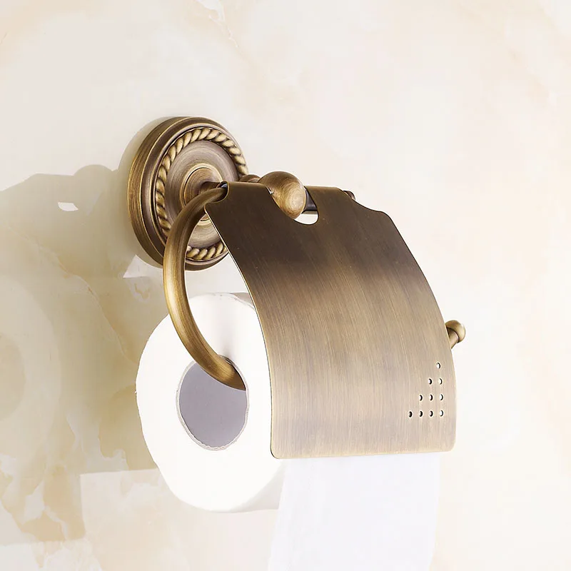 Vidric Медь Античная держатель для туалетной бумаги Винтаж европейский номер шкафа