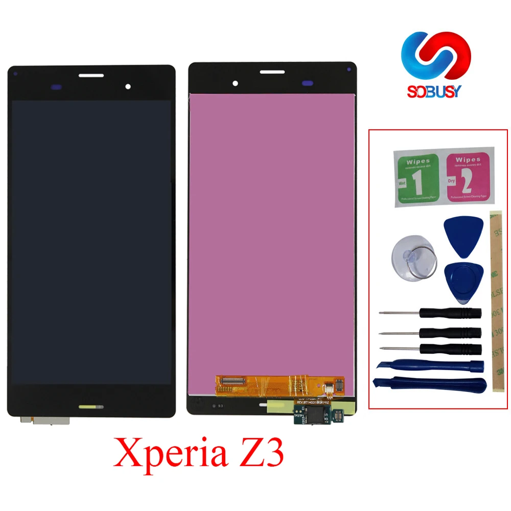 ЖК дисплей A + для SONY Xperia Z3 D6603 D6633 D6653 L55T двойной сенсорный с рамкой замена|Экраны