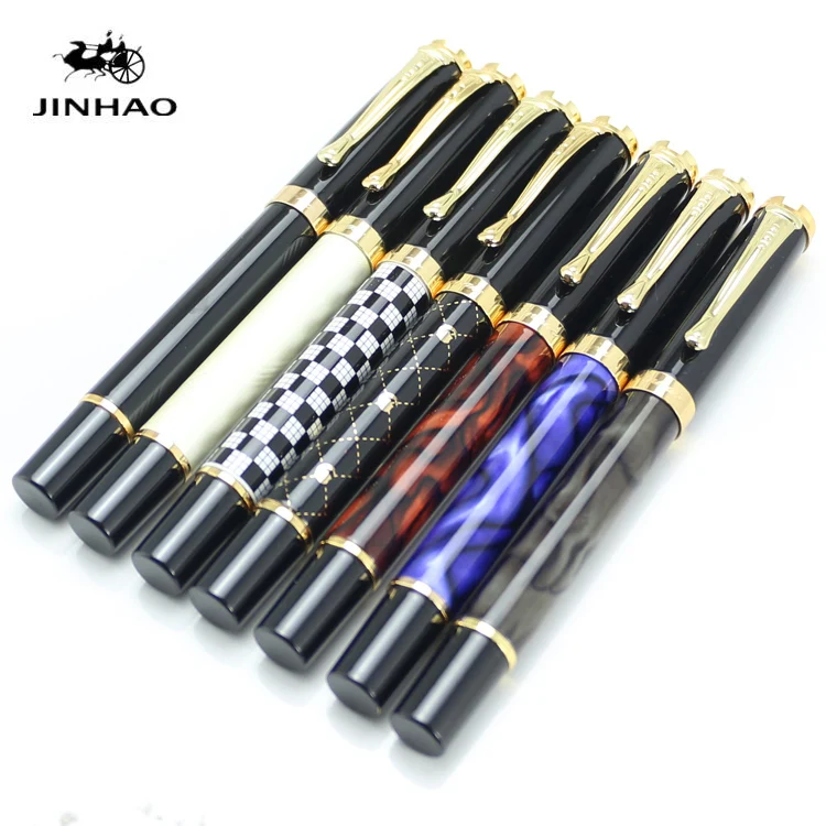 JINHAO 500 Королевский синий красный мрамор 7 различных цветов Корпус Золотой зажим