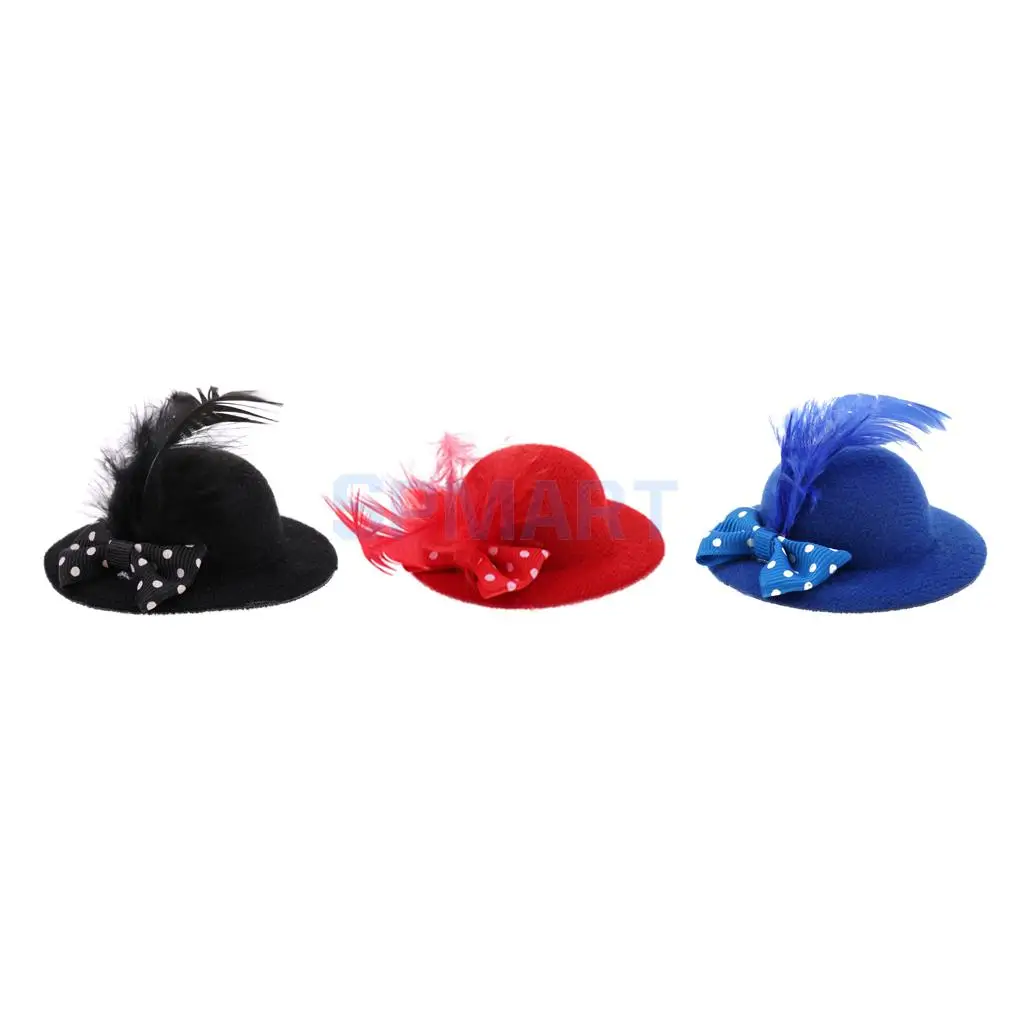 Элегантная шапка кукла леди новинка Круглая Шапка-котелок с бантом украшение для