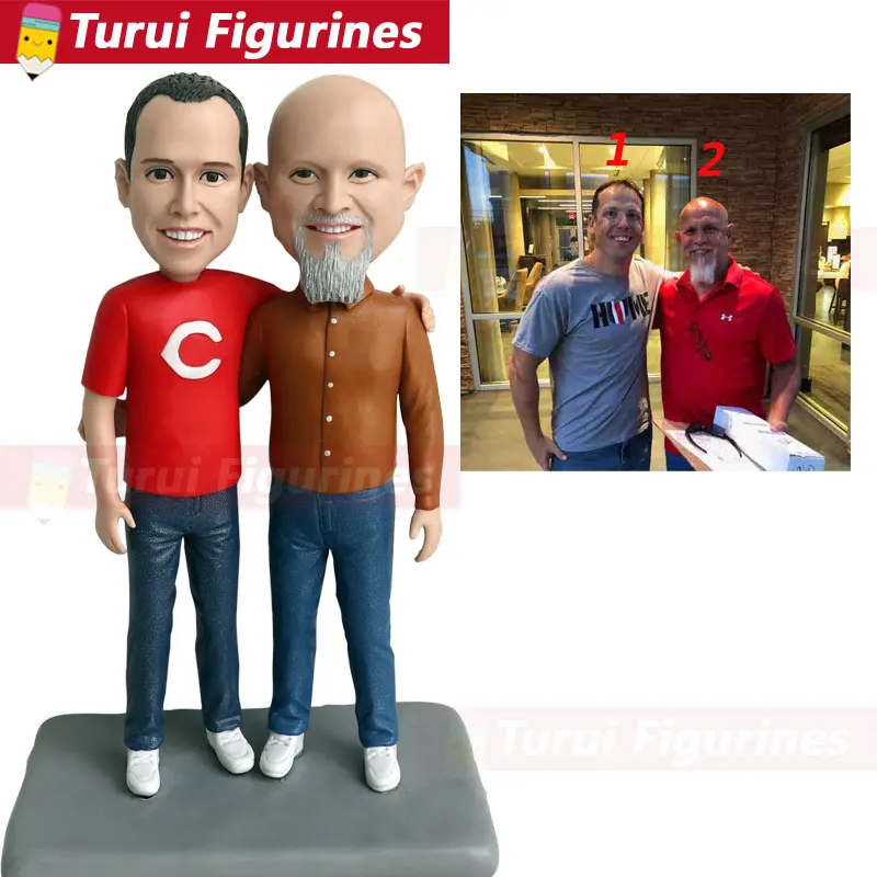 Фигурки на заказ юбилейный сувенир из полимерной глины свадьбу миниатюрные