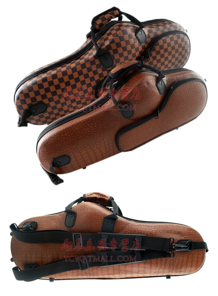 Кожаный альт саксофон сумки саксофон чехол Портативный Gig Bag Путешествия саксофон рюкзак estojo Sax Alto