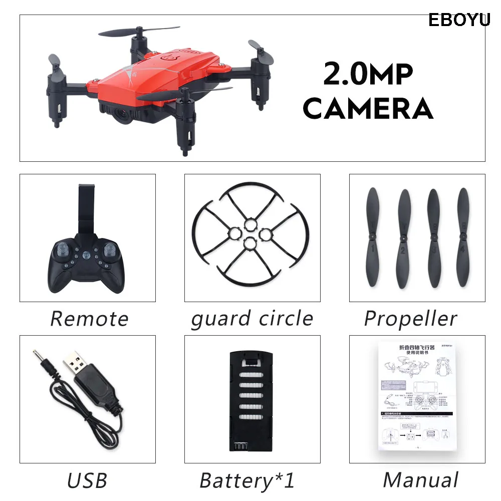 Red 200W WiFi Cam LF602 2,4G HZ мини складной Радиоуправляемый Дрон с 2.0MP/0.3MP WiFi FPV камерой удерживающий высоту Безголовый режим один ключ возврат Радиоуправляемый квадрокоптер - Цвет: Red 200W WiFi Cam