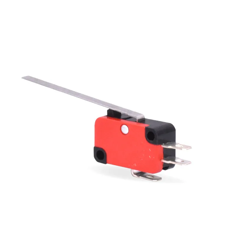 10Pcs Long Straight Hinge Lever SPDT Micro Limit Switch V-153-1C25 |