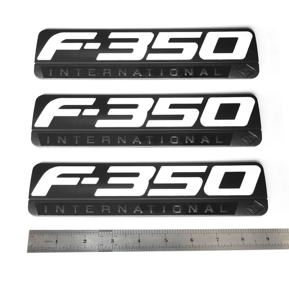 Red F350 International боковые Брызговики эмблемы для фотографирования черного цвета |