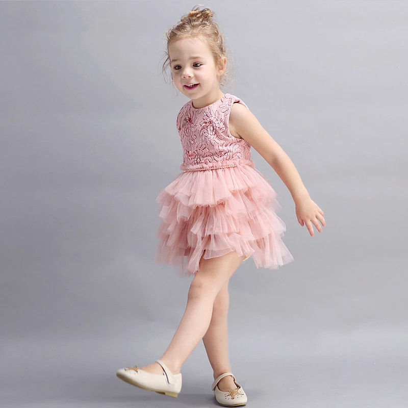 2017 маленький ребенок Обувь для девочек платье дня рождения пышная Талли Платья