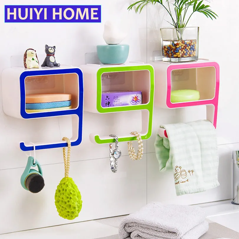 Полки для полотенец ванной комнаты 9 форм держатель мыла пластиковая