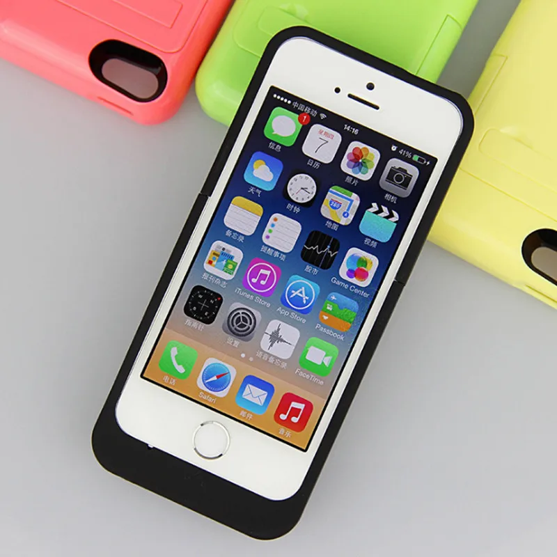 Для iPhone 5 5S 2200 mAh Перезаряжаемые внешний Батарея зарядный чехол Батарея для Apple iPhone 5/iPhone 5 S