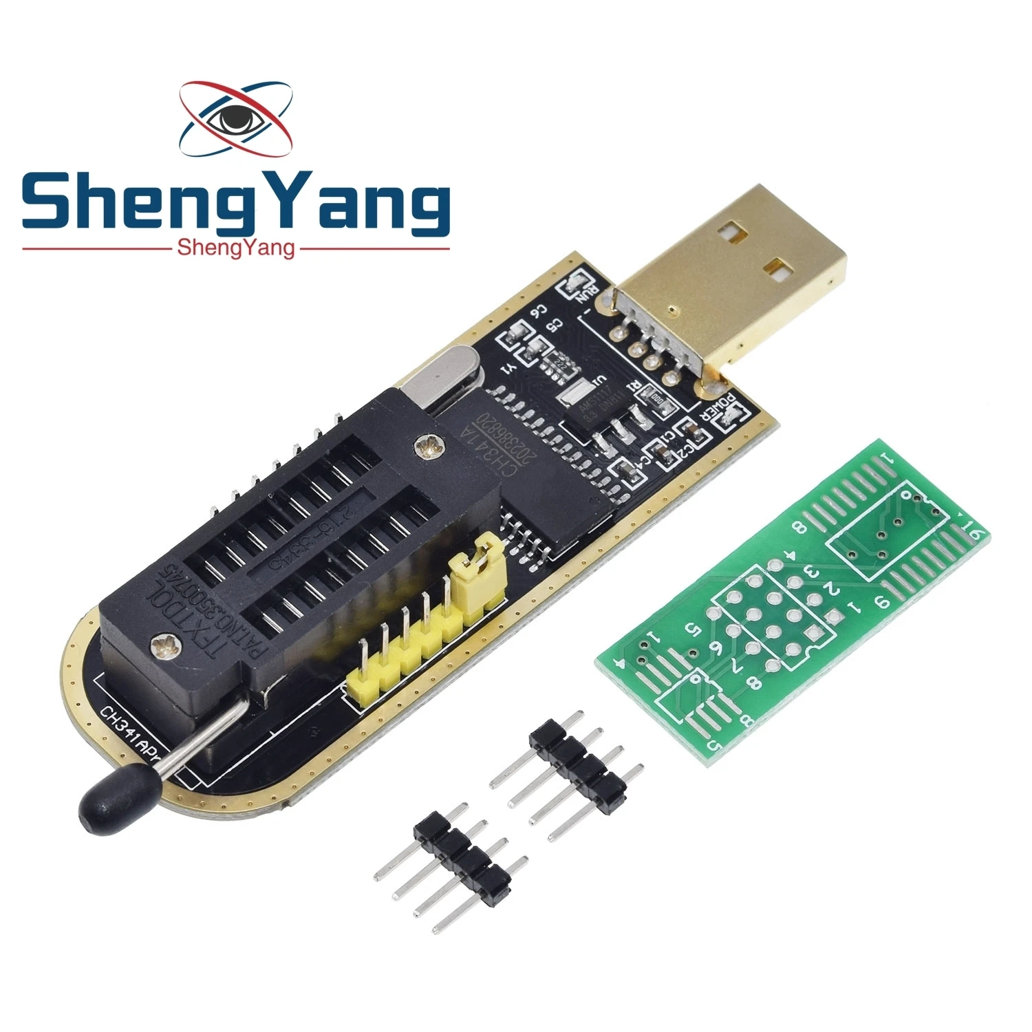 USB программатор CH341A 24 25 серия EEPROM модуль программатора с флэш BIOS зажим SOIC8 SOP8 для