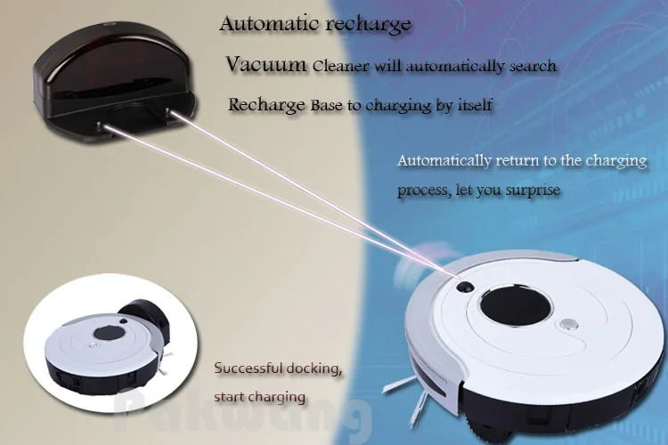 2017 New Intelligent Robot vacuum cleaner with LED touch screen Auto recharge robotic for home Aspirador | Бытовая техника